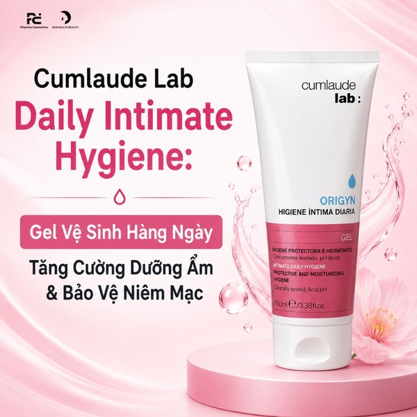Cumlaude Lab Daily Intimate Hygiene: Gel Vệ Sinh Hàng Ngày Tăng Cường Dưỡng Ẩm & Bảo Vệ Niêm Mạc