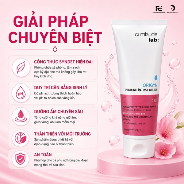 Cumlaude Lab Daily Intimate Hygiene: Gel Vệ Sinh Hàng Ngày Tăng Cường Dưỡng Ẩm & Bảo Vệ Niêm Mạc