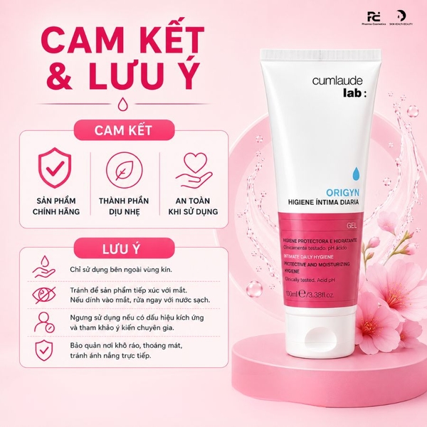 Cumlaude Lab Daily Intimate Hygiene: Gel Vệ Sinh Hàng Ngày Tăng Cường Dưỡng Ẩm & Bảo Vệ Niêm Mạc