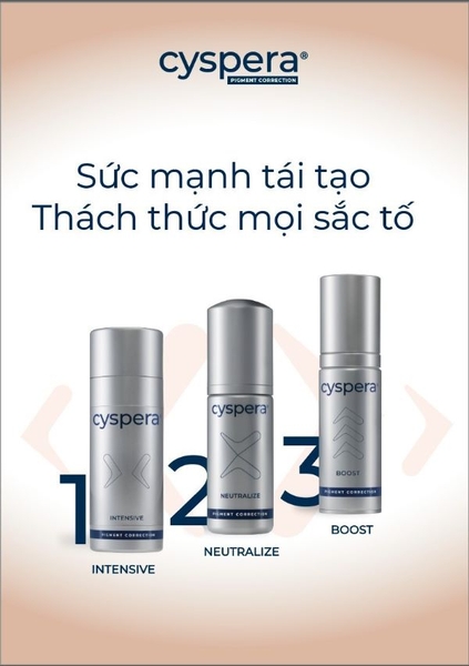 CYSPERA PIGMENT CORRECT SYSTEM / BỘ TRỊ NÁM 3 SẢN PHẨM 