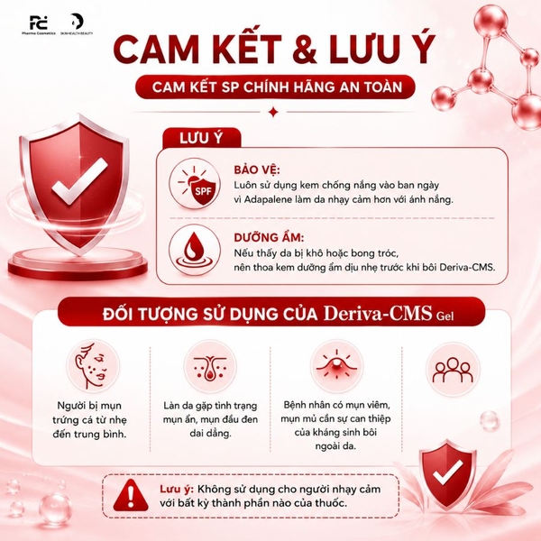 Deriva-CMS Gel: Giải Pháp Giảm Mụn Trứng Cá, Mụn Viêm Và Mụn Ẩn Hiệu Quả