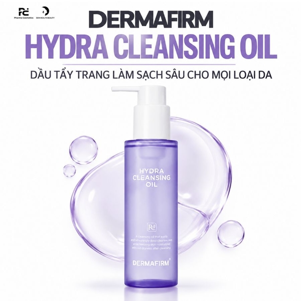 DERMAFIRM HYDRA CLEANSING OIL / DẦU TẨY TRANG LÀM SẠCH SÂU CHO MỌI LOẠI DA