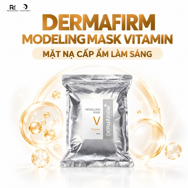 DERMAFIRM MODELING MASK VITAMIN / MẶT NẠ CẤP ẨM LÀM SÁNG