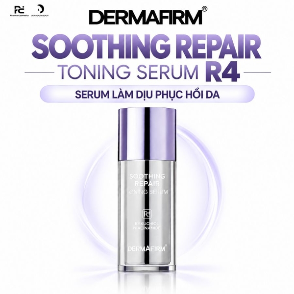DERMAFIRM SOOTHING REPAIR TONING SERUM R4 / SERUM LÀM DỊU PHỤC HỒI DA