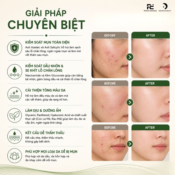 EFFECTHA PURIFYING AC CONTROL SERUM: Huyết Thanh Thanh Lọc & Kiểm Soát Mụn Hiệu Quả Cho Làn Da Sáng Khỏe