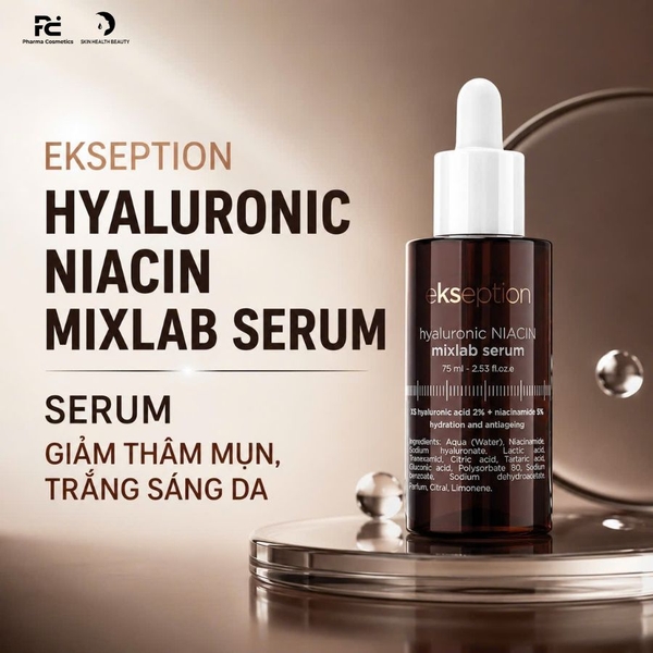EKSEPTION HYALURONIC NIACIN MIXLAB SERUM / SERUM GIẢM THÂM MỤN, TRẮNG SÁNG DA