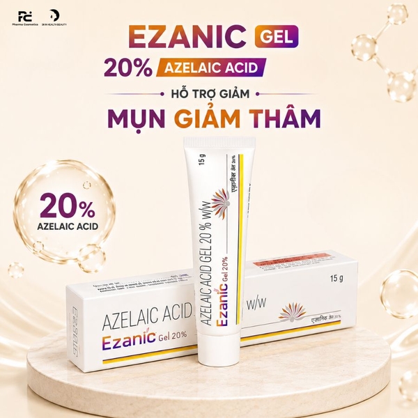EZANIC GEL 20% AZELAIC ACID 15g / GEL TRỊ MỤN GIẢM THÂM
