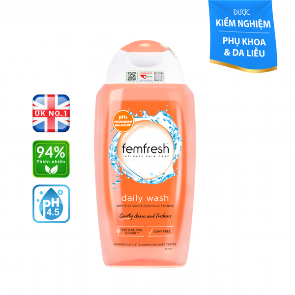 FEMFRESH DAILY WASH / DUNG DỊCH VỆ SINH PHỤ NỮ CAO CẤP HẰNG NGÀY ( 250ML)