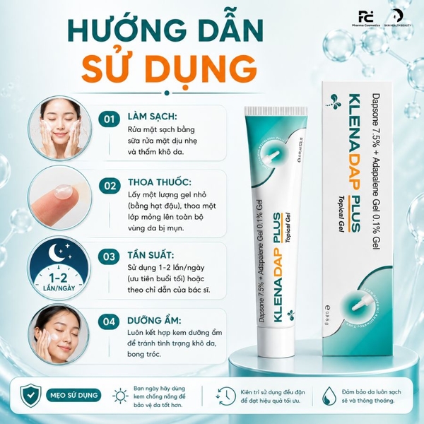 Gel Trị Mụn Klenadap Plus: Giải Pháp "Kép" Cho Mụn Viêm & Mụn Nội Tiết