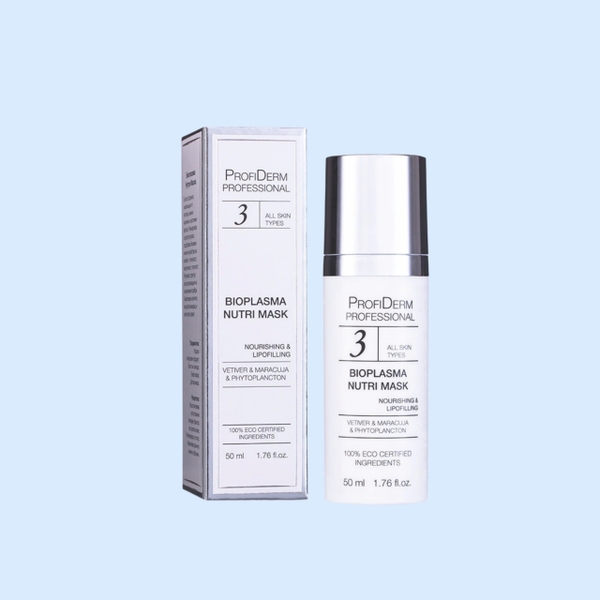 Profiderm Professional BIOPLASMA NUTRI MASK: Mặt Nạ Nhũ Tương Thực Vật Siêu Tái Tạo & Phục Hồi Da
