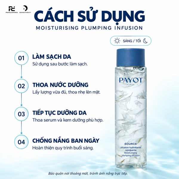 Payot Moisturising Plumping Infusion – Nước Dưỡng Hỗ Trợ Cấp Ẩm, Làm Mịn Và Tăng Độ Đàn Hồi Cho Da