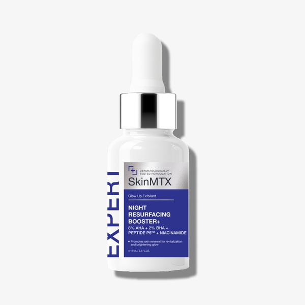 SKINMTX NIGHT RESURFACING BOOSTER+: Tinh Chất Tái Tạo Da Ban Đêm - Sáng Mịn, Đàn Hồi Vượt Trội
