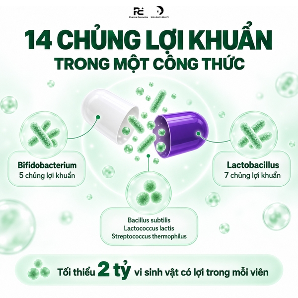 Lifestream Advanced Probiotics 30 Capsules – Men vi sinh đa chủng hỗ trợ tiêu hóa và sức khỏe đường ruột