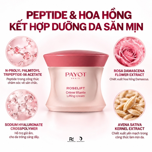 PAYOT Roselift Crème Liftante – Kem dưỡng ban ngày hỗ trợ nâng cơ và tăng vẻ săn chắc