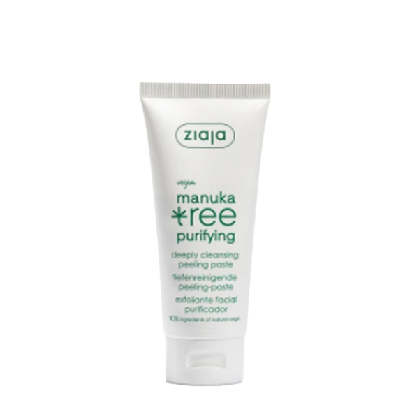 Ziaja Manuka Tree Purifying Deeply Cleansing Peeling Paste 75ml: Tẩy Tế Bào Chết & Mặt Nạ Đất Sét 3in1 Cho Da Dầu Mụn