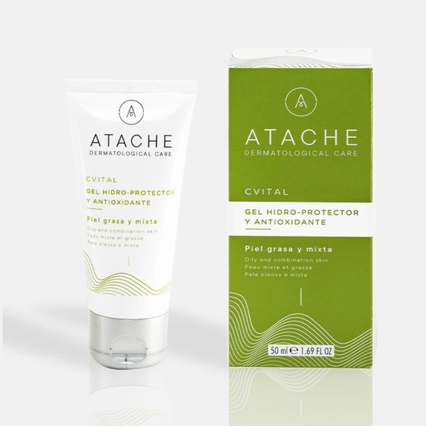 Atache C Vital Hidroprotective & Antioxidant Gel: Gel Dưỡng Ẩm Kiềm Dầu & Chống Oxy Hóa Chuyên Sâu
