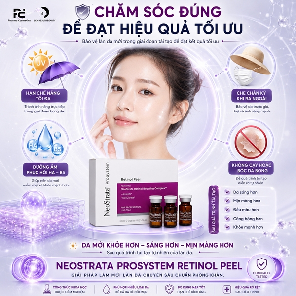 NEOSTRATA PROSYSTEM RETINOL PEEL – Tinh Chất Thay Da Sinh Học Giúp Tinh Chỉnh Bề Mặt, Giảm Mụn Và Nuôi Dưỡng Da Mịn Màng