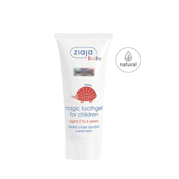 Ziaja Baby Magic Toothge For Children Aged 2 To 6 Years 50ml – Kem Đánh Răng Bảo Vệ Men Răng & Ngừa Sâu Răng Cho Bé Từ 2 Đến 6 Tuổi