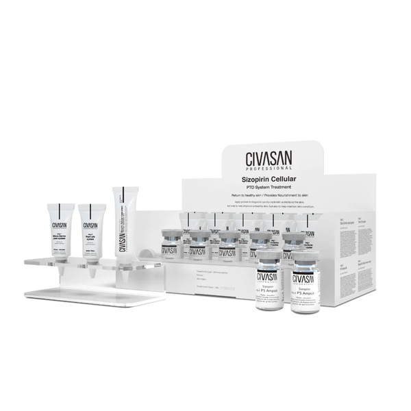 Civasan Sizopirin Cellular DNA Treatment Kit – Liệu Trình Phục Hồi Protein & Tái Tạo Cấu Trúc DNA Cho Da