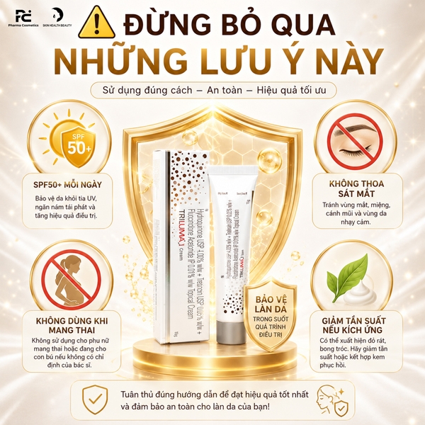 TRILUMA CREAM (ẤN ĐỘ): Giải Pháp Vàng Trị Nám, Tàn Nhang & Lão Hóa Chuyên Sâu