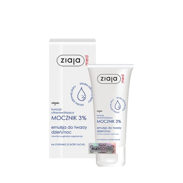 Ziaja Med Mocznik 3% – Nhũ Tương Siêu Dưỡng Ẩm, Phục Hồi Da Khô Và Nhạy Cảm