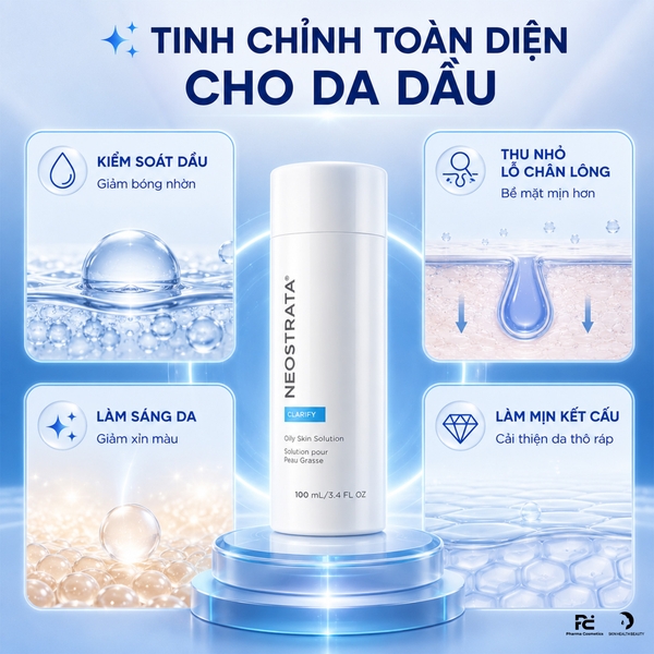 NEOSTRATA CLARIFY Oily Skin Solution 8% AHA – Dung Dịch Tinh Chỉnh Bề Mặt Da, Khử Dầu Thừa Và Giúp Thu Nhỏ Lỗ Chân Lông