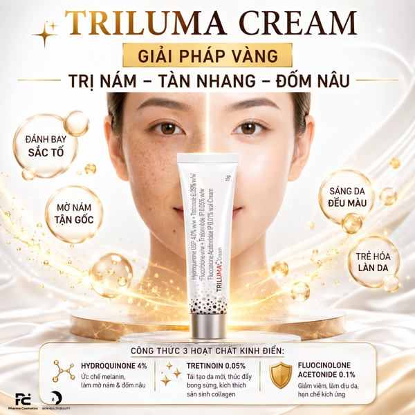 TRILUMA CREAM (ẤN ĐỘ): Giải Pháp Vàng Trị Nám, Tàn Nhang & Lão Hóa Chuyên Sâu