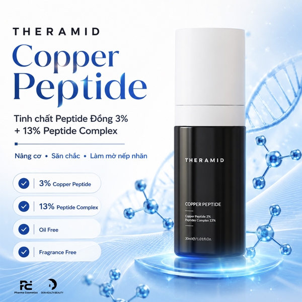 THERAMID Copper Peptide – Tinh Chất Peptides Đồng Chuyên Sâu, Nâng Cơ Săn Chắc Và Nuôi Dưỡng Làn Da Tươi Trẻ