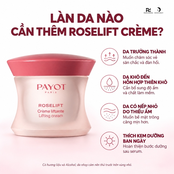 PAYOT Roselift Crème Liftante – Kem dưỡng ban ngày hỗ trợ nâng cơ và tăng vẻ săn chắc