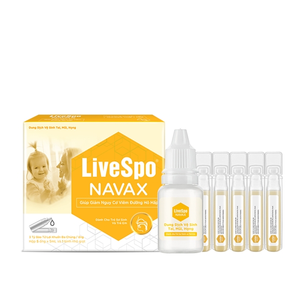 LiveSpo NAVAX Sơ Sinh – Bào Tử Lợi Khuẩn Bảo Vệ Tai Mũi Họng Toàn Diện Cho Bé