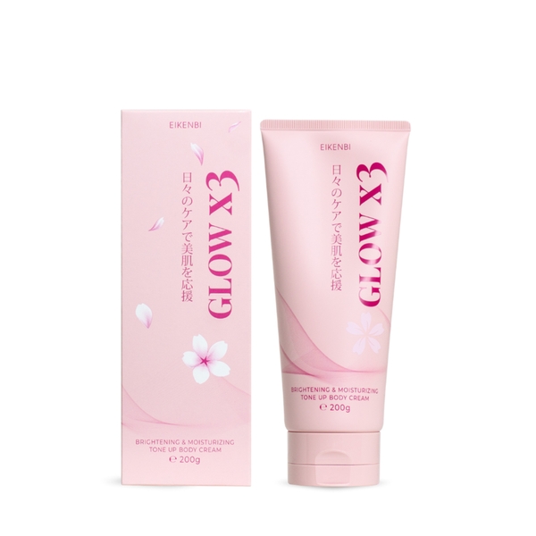 EIKENBI GLOW X3: Kem Dưỡng Body Nâng Tông Tức Thì, Dưỡng Trắng Chuyên Sâu Từ Nhật Bản