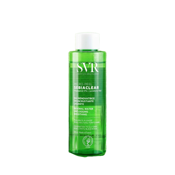 SVR Sebiaclear Micro-Peel: Nước Cân Bằng  Giải Pháp Thu Nhỏ Lỗ Chân Lông Và Giảm Mụn Vượt Trội