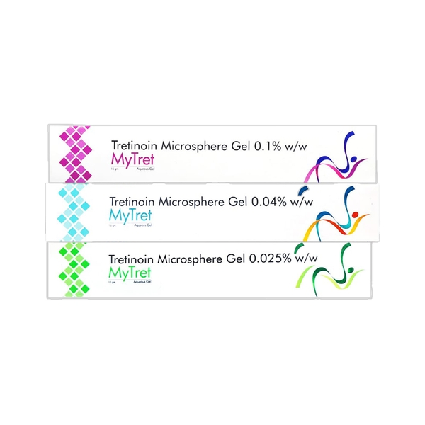MYTRET TRETINOIN MICROSPHERE GEL: Hoạt Chất Vàng Đặc Trị Mụn & Chống Lão Hóa - Công Nghệ Vi Cầu Giảm Kích Ứng
