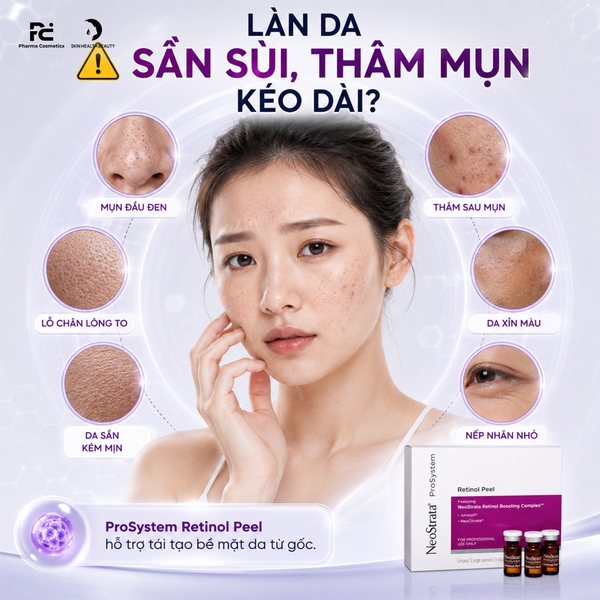 NEOSTRATA PROSYSTEM RETINOL PEEL – Tinh Chất Thay Da Sinh Học Giúp Tinh Chỉnh Bề Mặt, Giảm Mụn Và Nuôi Dưỡng Da Mịn Màng