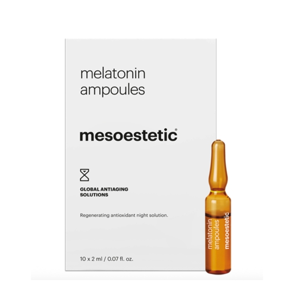 Mesoestetic Melatonin Ampoules – Tinh Chất Ban Đêm Hỗ Trợ Nuôi Dưỡng & Tăng Cường Độ Săn Chắc Da
