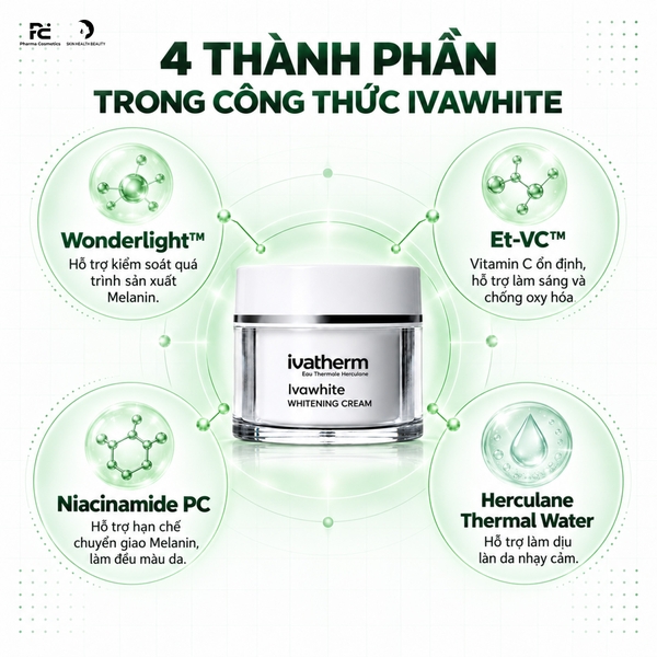 Ivawhite Whitening Cream: Kem Dưỡng Làm Sáng Da, Hỗ Trợ Giảm Nám & Tăng Cường Vẻ Rạng Rỡ