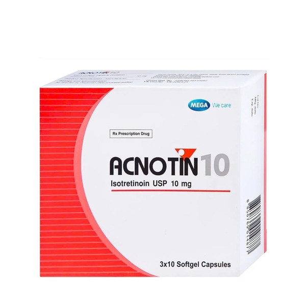ACNOTIN 10 / THUỐC ĐIỀU TRỊ MỤN TRỨNG CÁ NẶNG 