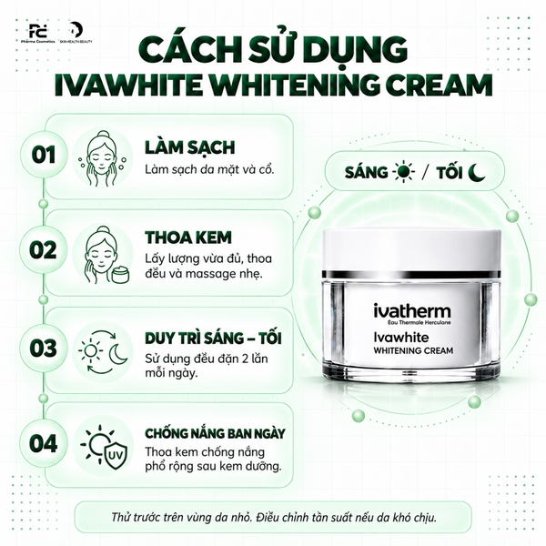 Ivawhite Whitening Cream: Kem Dưỡng Làm Sáng Da, Hỗ Trợ Giảm Nám & Tăng Cường Vẻ Rạng Rỡ