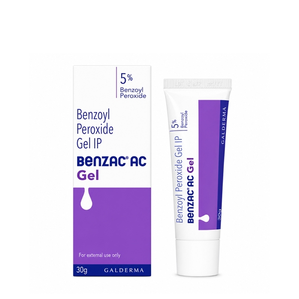 Benzac AC 5 (5%) Gel – Gel Dưỡng Hỗ Trợ Làm Giảm Mụn Viêm, Kiểm Soát Bã Nhờn Và Làm Dịu Da