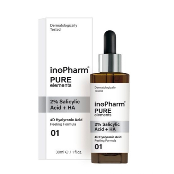 INOPHARM 2% SALICYLIC ACID + HA PEELING FORMULA: Peel Kháng Viêm, Giảm Mụn & Se Khít Lỗ Chân Lông