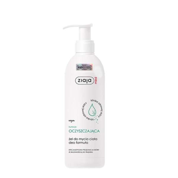 Ziaja Med Kuracja Oczyszczajaca Zel Do Mycia Ciala Deo Formula 400ml – Gel Tắm Đặc Trị Mụn Lưng, Ngừa Nấm & Khử Mùi Cơ Thể