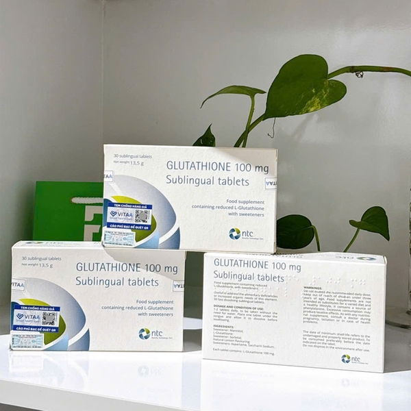 GLUTATHIONE 100MG SUBLINGUAL TABLETS / VIN NGM CHNG OXY HA, TR HA, TRNG  DA