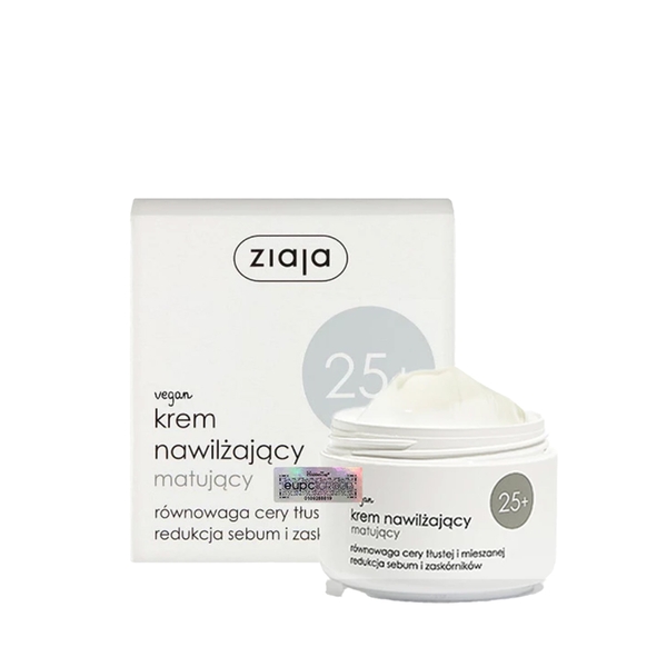 Ziaja 25+ Krem Nawilżający Matujący – Kem Dưỡng Ẩm Kiềm Dầu & Ngừa Mụn Chuyên Sâu