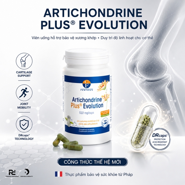 Viên Uống Artichondrine Plus® Evolution – Hỗ Trợ Bảo Vệ Xương Khớp Và Duy Trì Độ Linh Hoạt Cho Cơ Thể