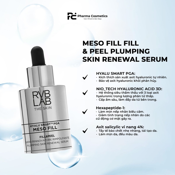 RVB LAB MESO FILL: Bộ Đôi Tái Tạo & Nâng Cơ Chuyên Sâu - Hiệu Ứng "Filler + Botox Like" Cho Làn Da Trẻ Hóa