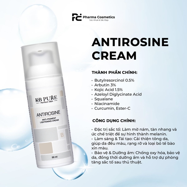 KB PURE TIROSINOL & ANTIROSINE: Bộ Đôi Đặc Trị Nám & Sắc Tố Chuyên Sâu – Đánh Bay Đốm Nâu, Dưỡng Da Sáng Rạng Rỡ