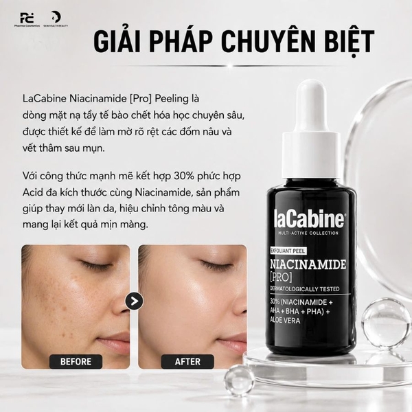 LaCabine Niacinamide [Pro] Peeling – Tinh Chất Peel Da Đánh Bay Thâm Nám, Tái Tạo Làn Da Rạng Rỡ