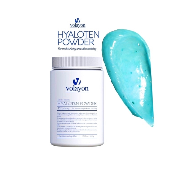 VOLAYON HYALOTEN POWDER: Mặt Nạ Tảo Xoắn Cấp Ẩm, Làm Dịu & Hạ Nhiệt Da Chuyên Sâu