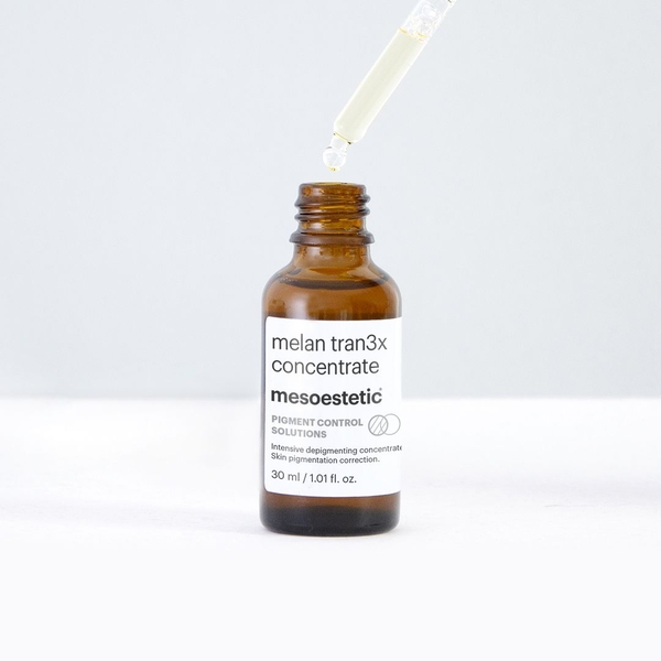 Mesoestetic Melan Tran3x Concentrate: Serum Đặc Trị Nám Chuyên Sâu & Hiệu Chỉnh Tăng Sắc Tố Thế Hệ Mới
