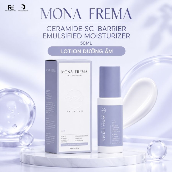 MONA FREMA CMS Ceramide SC-Barrier Emulsified Moisturizer 50ml – Kem dưỡng Ceramide cấp ẩm và hỗ trợ hàng rào bảo vệ da